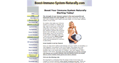 Desktop Screenshot of boost-immune-system-naturally.com